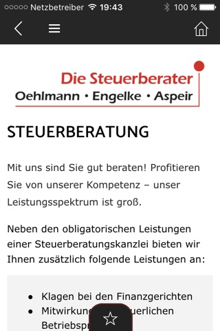 DIE STEUERBERATER OEHLMANN ENGELKE ASPEIR screenshot 2