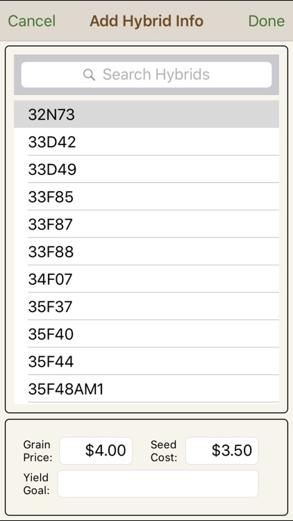 Pioneer Planting Estimator