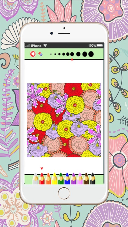 coloring book of flowers for adult screenshot-3