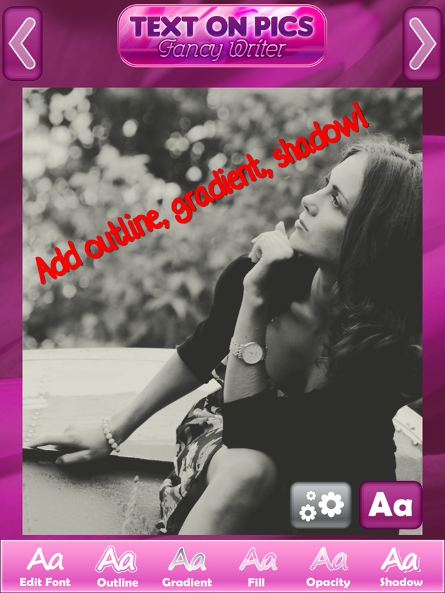 Text on Pics Fancy Write r for Adding Caption s over s Text on Pics Fancy Write r for Adding Caption s over s
