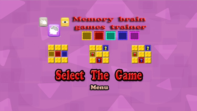 memory brain games trainer