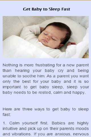 How To Get A Baby To Sleep screenshot 3