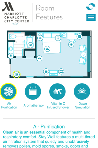 Stay Well Charlotte Marriott City Center screenshot 2