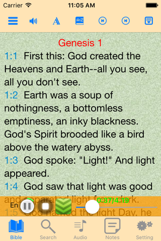 The Message Audio Bible offline scriptures - náhled