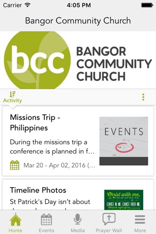 Bangor Community Church screenshot 2