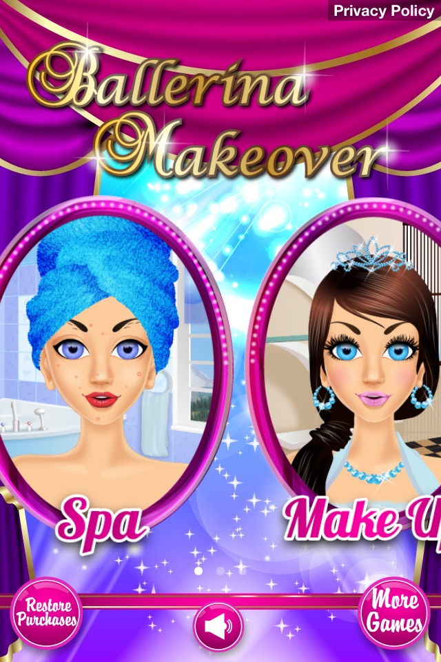 Ballerina Makeover - Makeup, Dressup & Girl Games screenshot 2