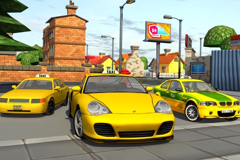 3d Taxi car driver Parking simulator free games screenshot 4
