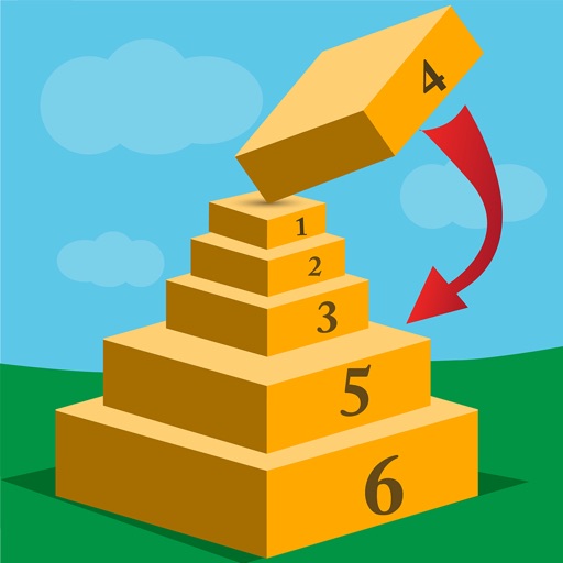 Numeric Towers Brain Puzzle Icon