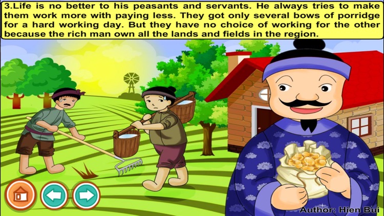 A greedy rich man (story and games for kids)