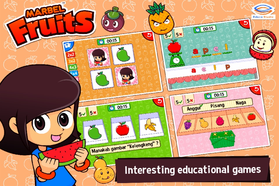 Marbel Fruits - PreSchool Learning Apps screenshot 4