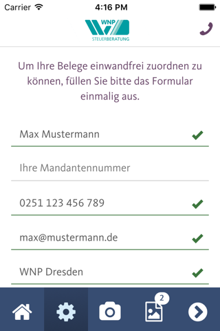 WNP-App screenshot 2