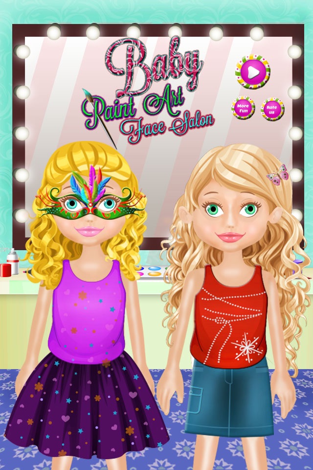 Baby Face Art Salon - Girls Games screenshot 2