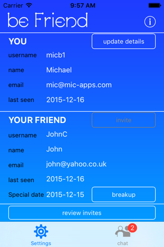 beFriend Messenger screenshot 2