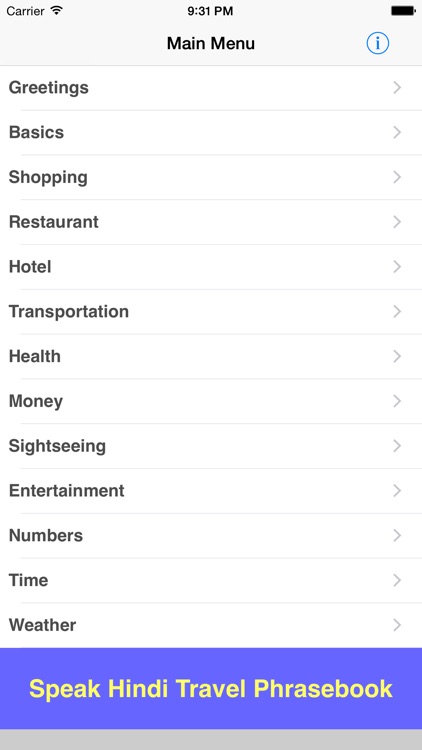 Speak Hindi Travel Phrasebook