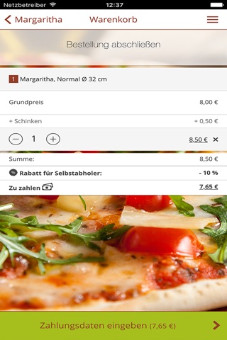Mama Mia Pizza München screenshot 3