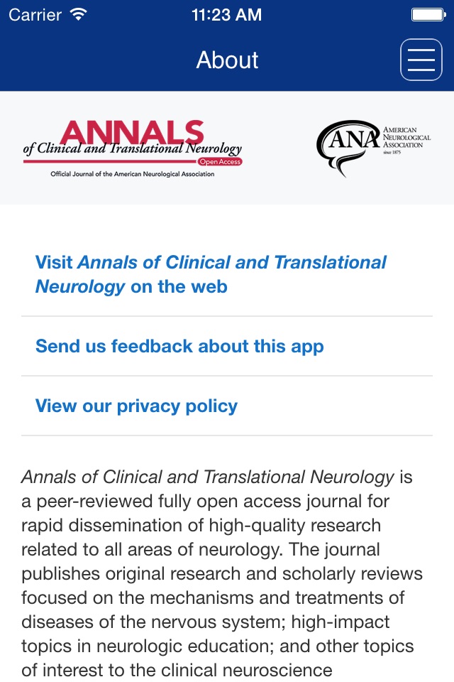 Annals of Clinical and Translational Neurology screenshot 2