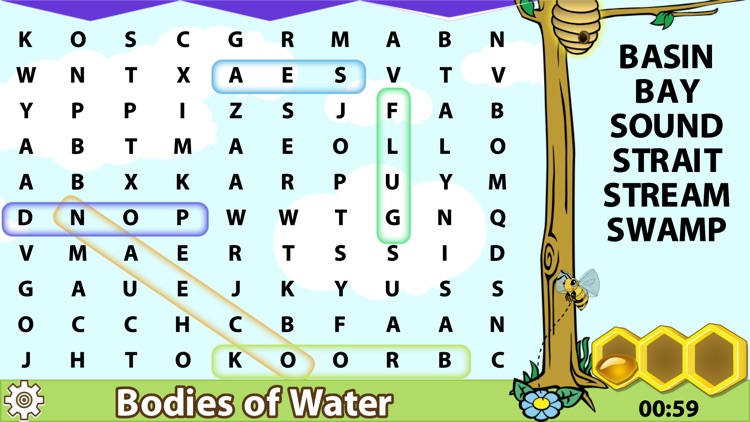 The Words and The Bees: Word Search