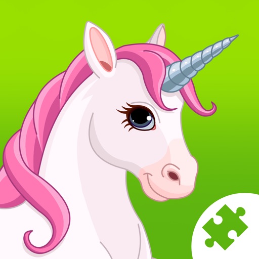 Cute Ponies & Unicorns Jigsaw Puzzles : logic game for toddlers, preschool kids and little girls iOS App