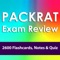 PACKRAT Exam Review: 2600 Flashcards, Notes & Quiz