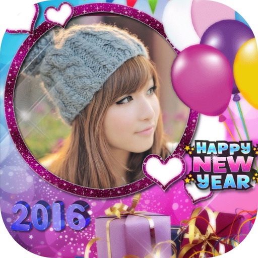 Happy New Year Photo Frame 2016 icon