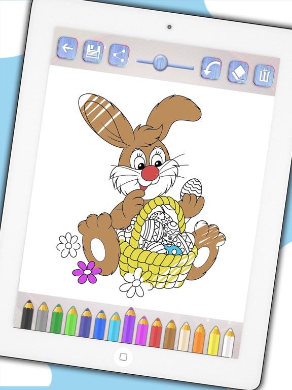 color easter eggs  paint bunnies coloring game for kids
