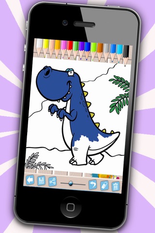 Kids paint and color animals dinosaurs coloring book - Premium screenshot 2