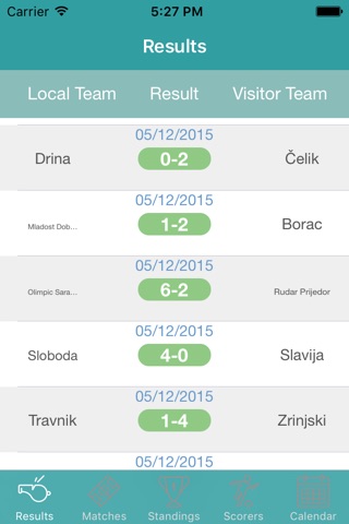 InfoLeague - Information for Bosnian-Herzegovinian Premier League screenshot 2