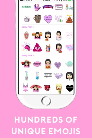 Sassmoji - Sassy Emojis & Overlays Keyboard for Emoji Girls screenshot 2