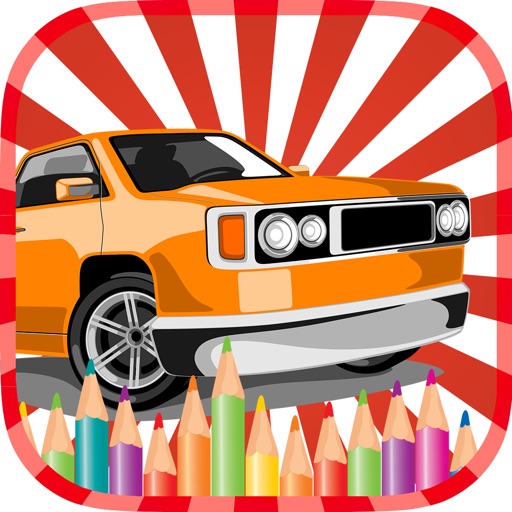 Pickup Trucks Car Coloring Book Free Printable Coloring Page iOS App