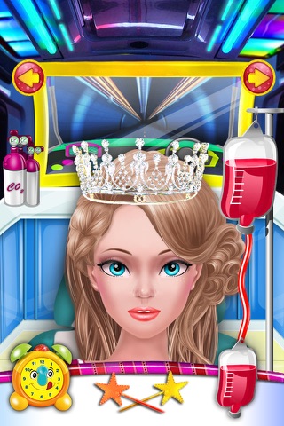 Princess Headache Ambulance Doctor hospital games for girls screenshot 3