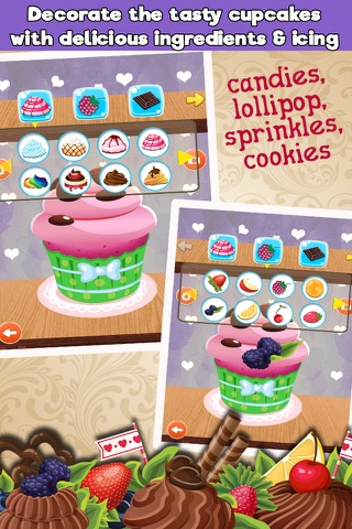 Crazy Cupcakes Maker Cooking games screenshot 4
