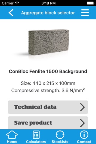 Forterra UK brick and block selector screenshot 3