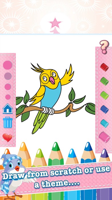 How to cancel & delete Bird Drawing Coloring Book - Cute Caricature Art Ideas pages for kids from iphone & ipad 3