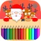 christmas coloring book - drawing & painting pages for preschool kids