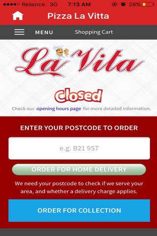 Pizza La Vita, Cheadle screenshot 2