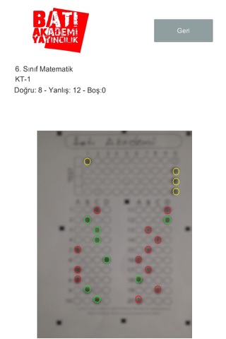 Batı Akademi Optik Okuma screenshot 4