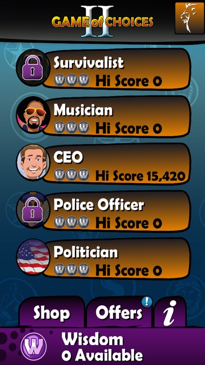 GAME OF CHOICES II “The career coach, life mentor, success guru & career test app”