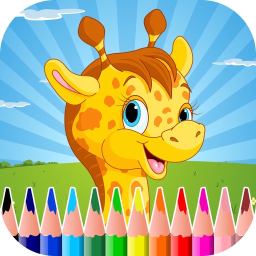 Kids Coloring Book For Toddler Icon