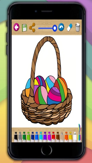 Painting Easter - coloring book eggs and rabbits(圖5)-速報App