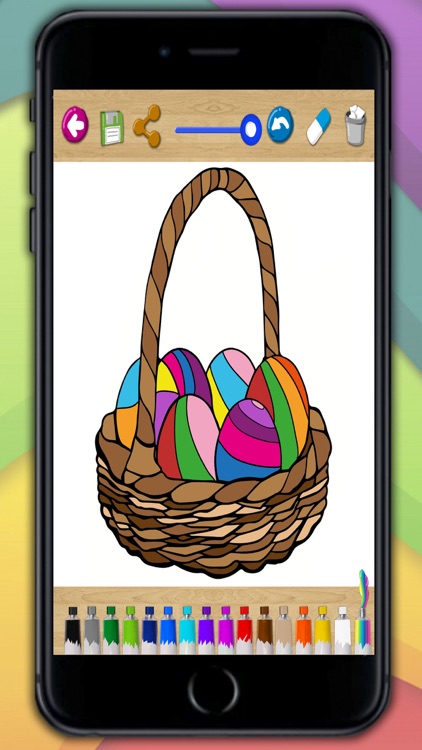 Painting Easter - coloring book eggs and rabbits screenshot-4