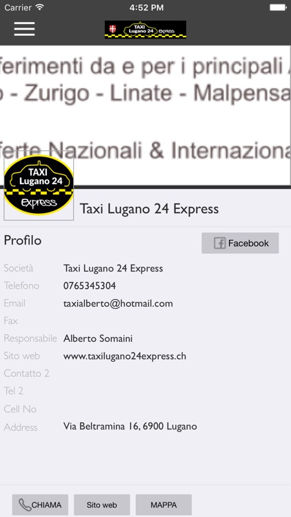Taxi Lugano 24 Express
