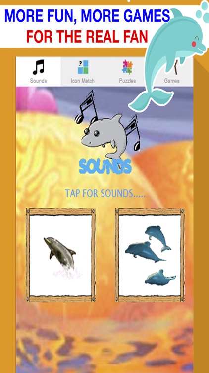 dolphin games free for kids - jigsaw puzzles & sounds