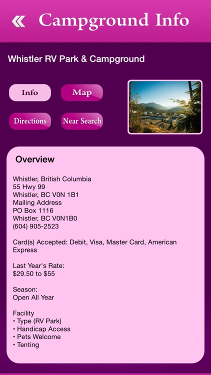 British Columbia Campgrounds and RV Parks
