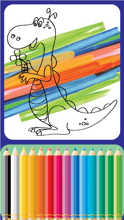 Dinosaurs Village coloring page for boys First Edition