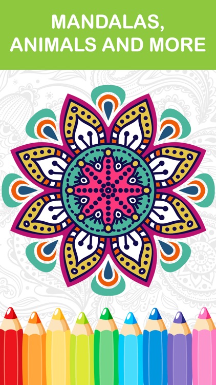 mandala coloring book - adult colors therapy free stress relieving pages