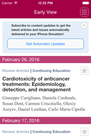 CA: A Cancer Journal for Clinicians screenshot 4