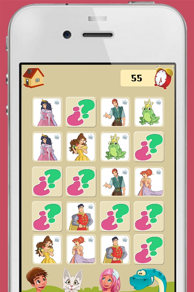 Memory game princesses: learning game of brian training for girls and boys screenshot 3