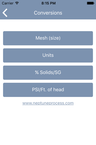 Neptune Slurry Calculator screenshot 3