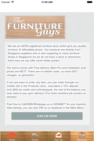 The Furniture Guys Singapore screenshot 3