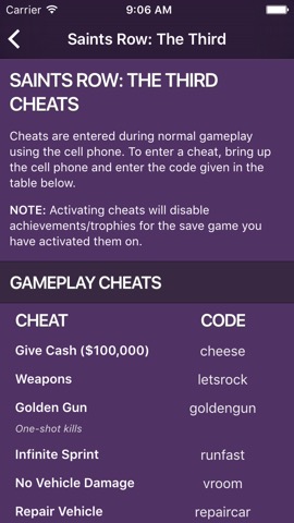 Cheats for SR - for all Saints Row gamesのおすすめ画像3